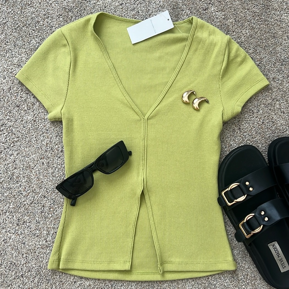 NEW Abercrombie & Fitch Green Top